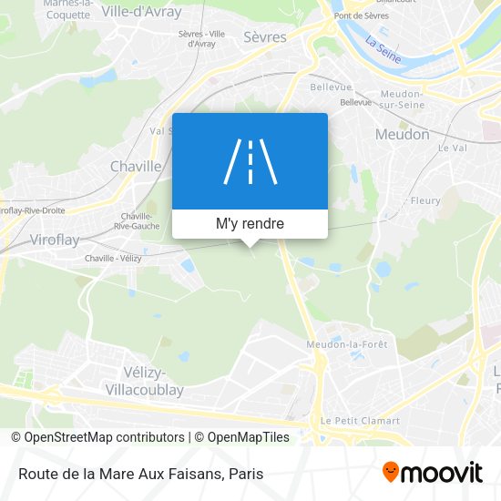 Route de la Mare Aux Faisans plan