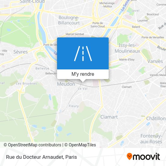 Rue du Docteur Arnaudet plan