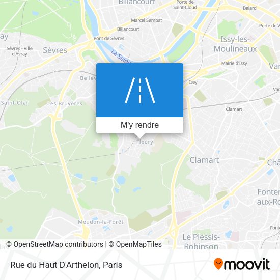 Rue du Haut D'Arthelon plan