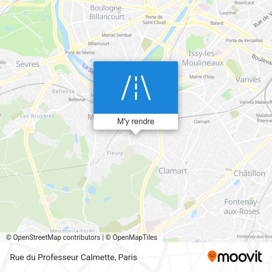Rue du Professeur Calmette plan
