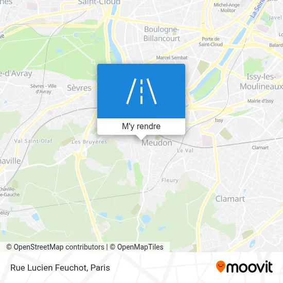 Rue Lucien Feuchot plan