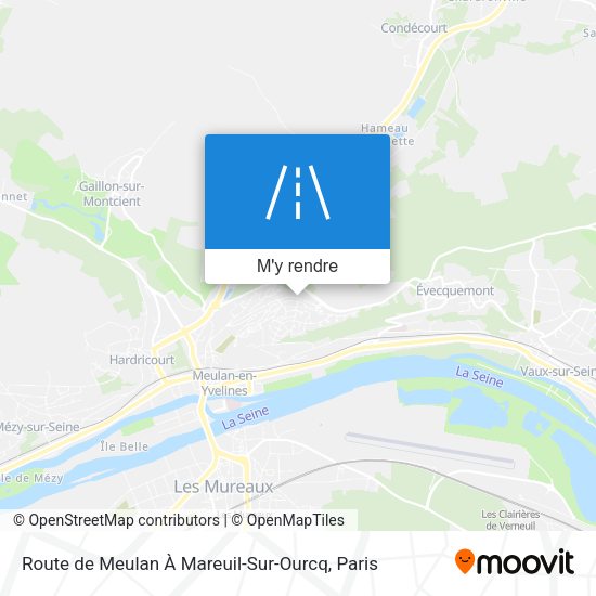 Route de Meulan À Mareuil-Sur-Ourcq plan