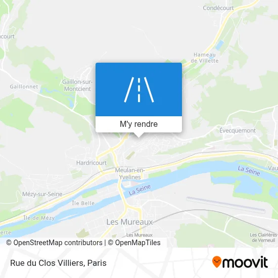 Rue du Clos Villiers plan