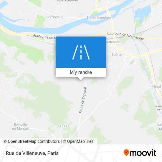 Rue de Villeneuve plan