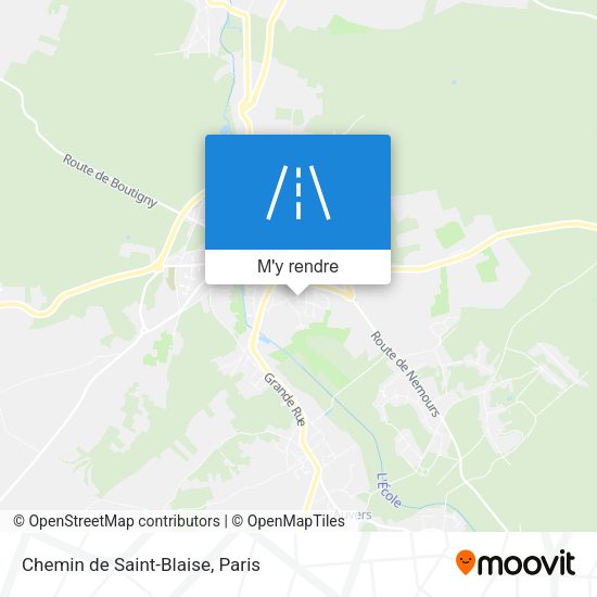 Chemin de Saint-Blaise plan