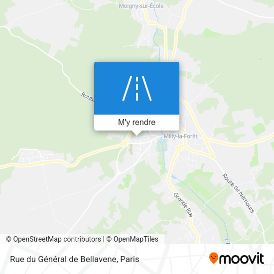 Rue du Général de Bellavene plan
