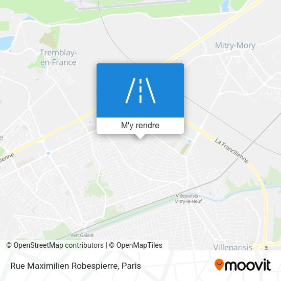 Rue Maximilien Robespierre plan