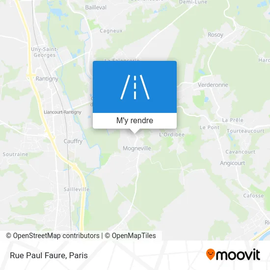 Rue Paul Faure plan