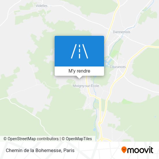 Chemin de la Bohemesse plan