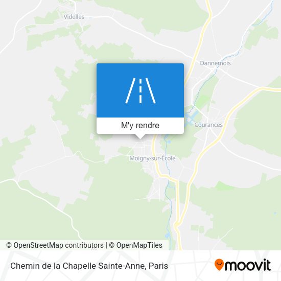 Chemin de la Chapelle Sainte-Anne plan