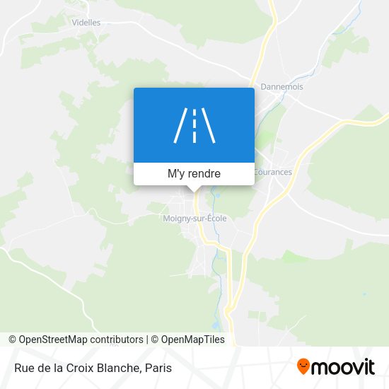 Rue de la Croix Blanche plan