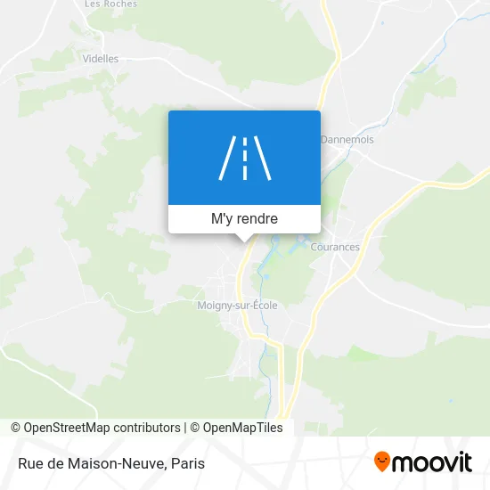 Rue de Maison-Neuve plan