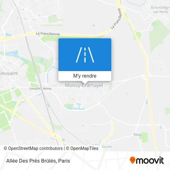 Allée Des Prés Brûlés plan