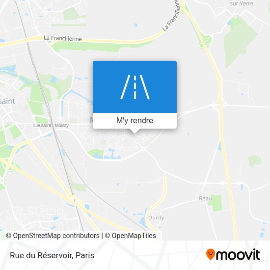 Rue du Réservoir plan