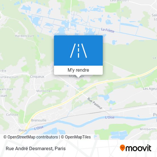 Rue André Desmarest plan
