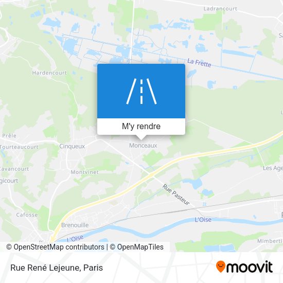 Rue René Lejeune plan