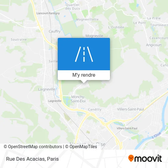 Rue Des Acacias plan