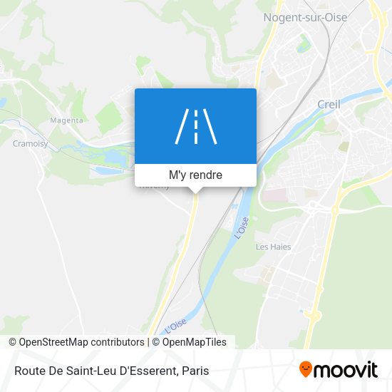 Route De Saint-Leu D'Esserent plan
