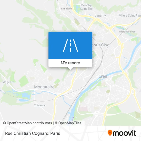 Rue Christian Cognard plan