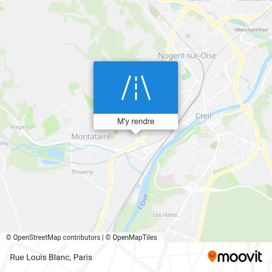 Rue Louis Blanc plan