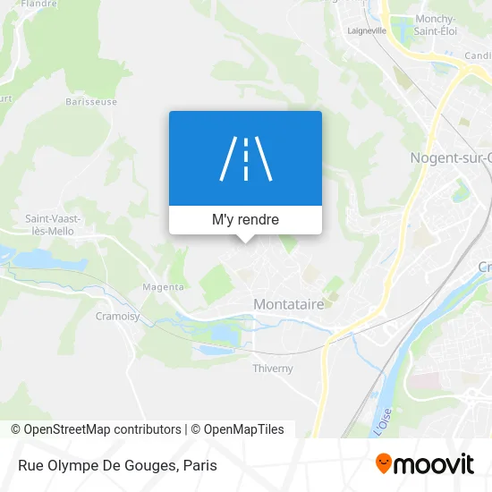 Rue Olympe De Gouges plan