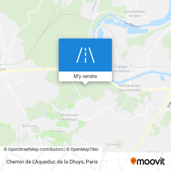 Chemin De L'Aqueduc De La Dhuys plan