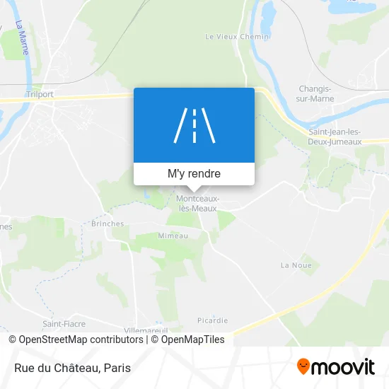 Rue du Château plan