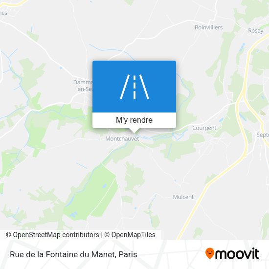 Rue de la Fontaine du Manet plan