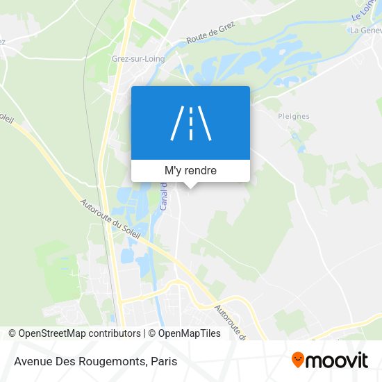 Avenue Des Rougemonts plan