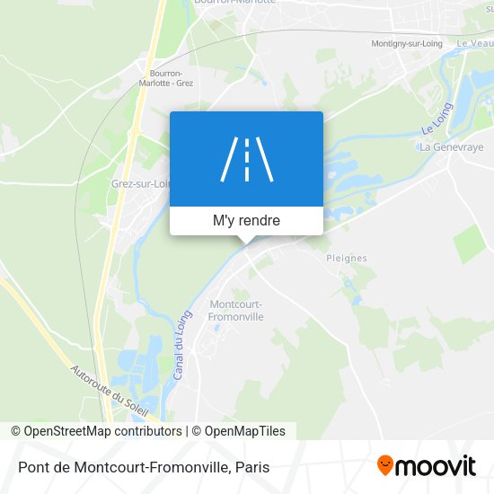 Pont de Montcourt-Fromonville plan