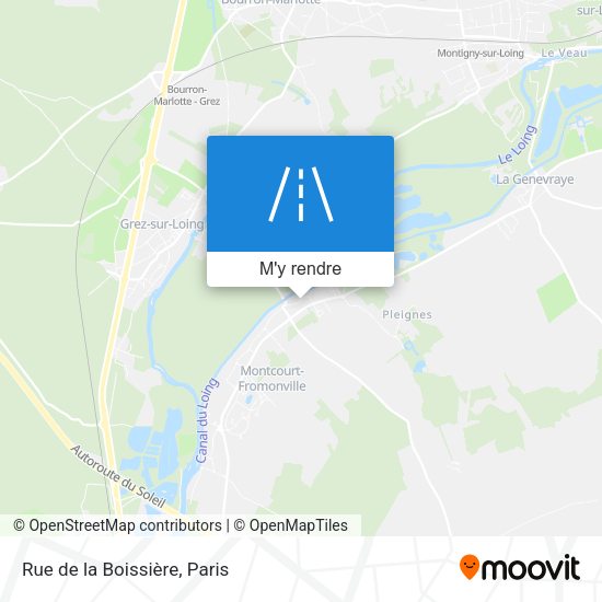 Rue de la Boissière plan