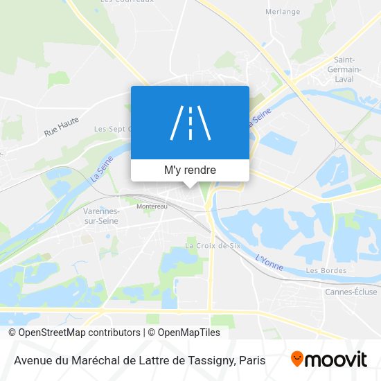Avenue du Maréchal de Lattre de Tassigny plan