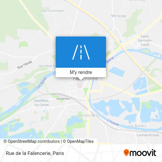 Rue de la Faïencerie plan