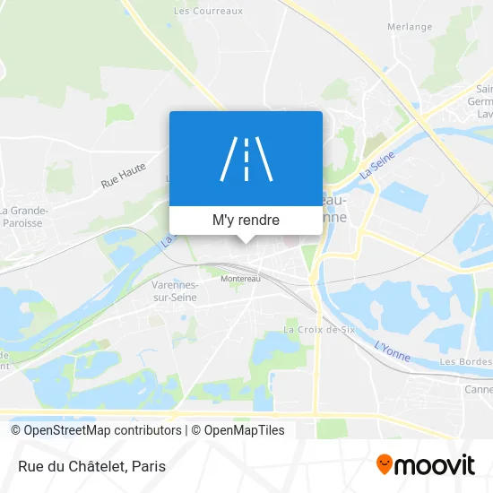 Rue du Châtelet plan