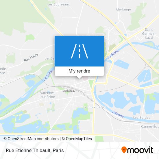 Rue Étienne Thibault plan