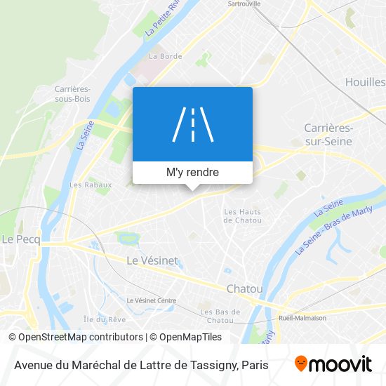 Avenue du Maréchal de Lattre de Tassigny plan