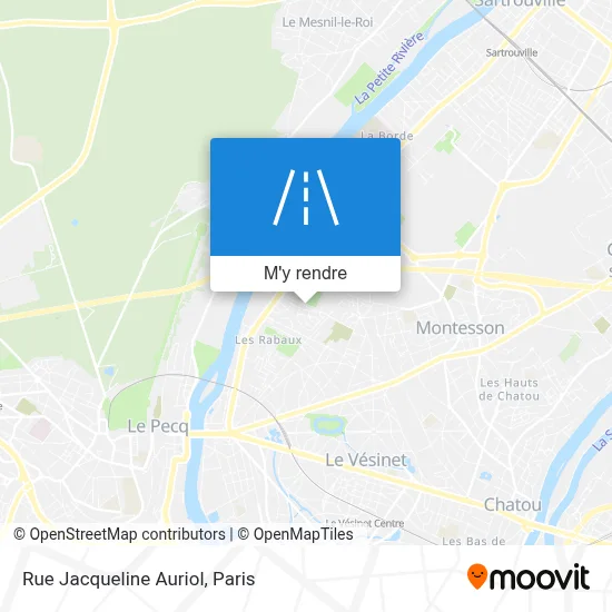 Rue Jacqueline Auriol plan