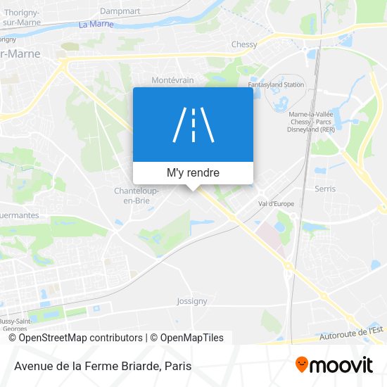 Avenue de la Ferme Briarde plan