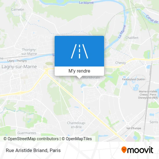 Rue Aristide Briand plan