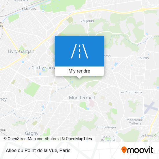 Allée du Point de la Vue plan