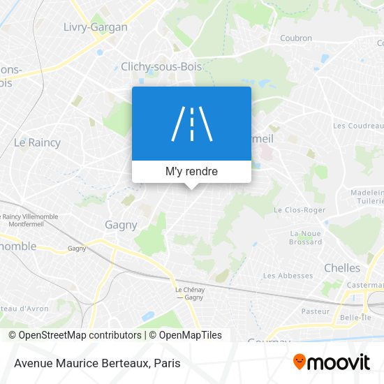 Avenue Maurice Berteaux plan