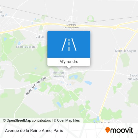 Avenue de la Reine Anne plan