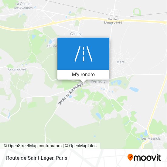 Route de Saint-Léger plan