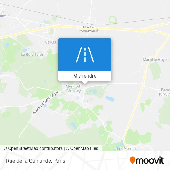 Rue de la Guinande plan