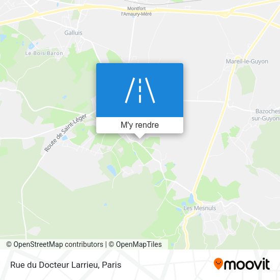 Rue du Docteur Larrieu plan