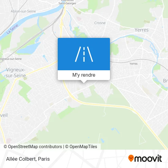 Allée Colbert plan