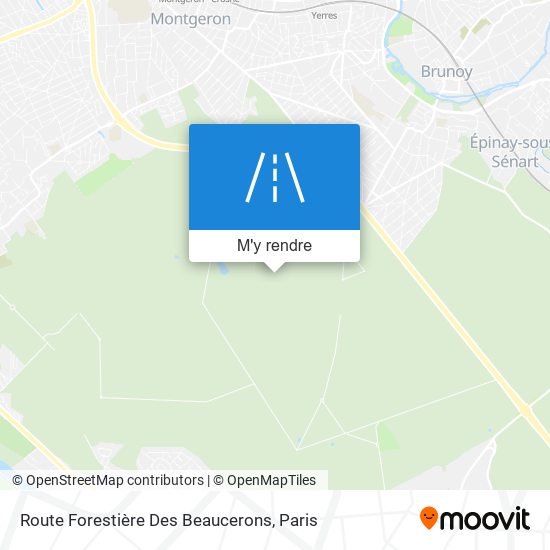 Route Forestière Des Beaucerons plan