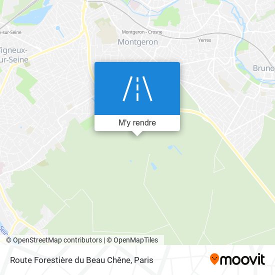 Route Forestière Du Beau Chêne plan