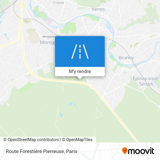 Route Forestière Pierreuse plan