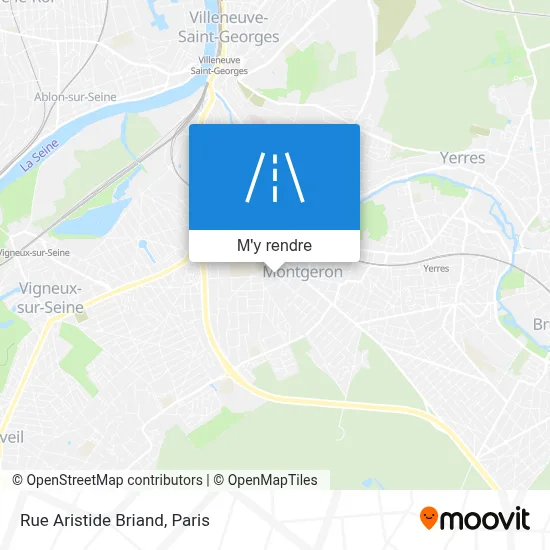 Rue Aristide Briand plan